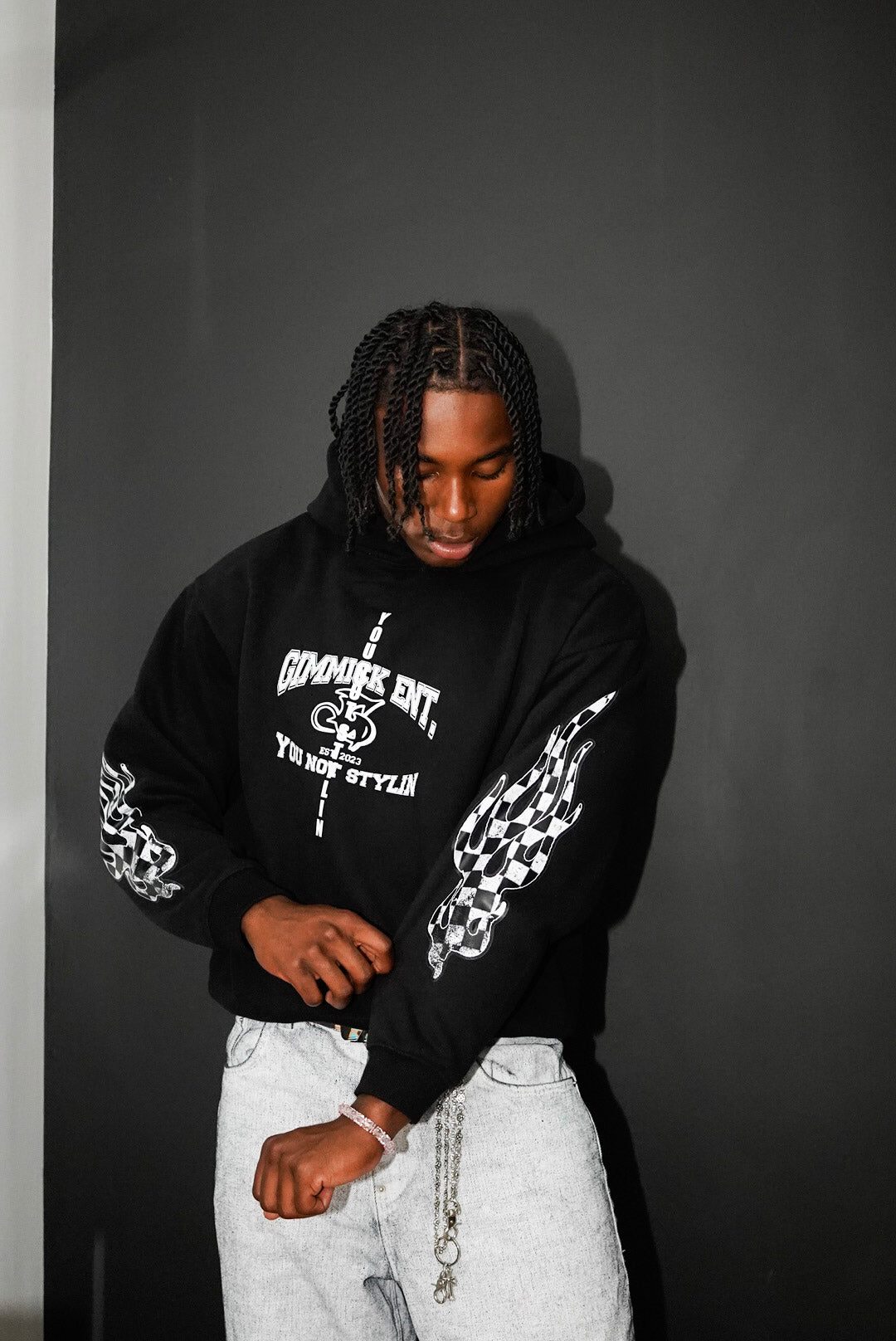 Black “You Not Stylin” Hoodie
