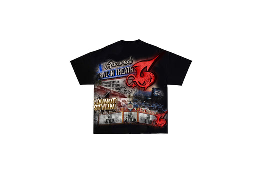 Black/Red Drive-In Theater T-Shirt